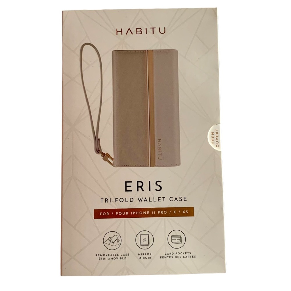 Habitu Eris Pink Tri-fold Wallet Case for IPhone 11 Pro/X/XS